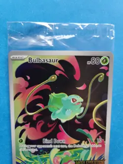 Pokemon Mega Evolution Bulbasaur 133/132 Box Topper Promo Card Stamped & SEALED - Image 4