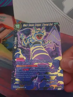 DBS Card Game Black Smoke Dragon, Eternal Evil SCR Universal Onslaught NEAR MINT - Image 3