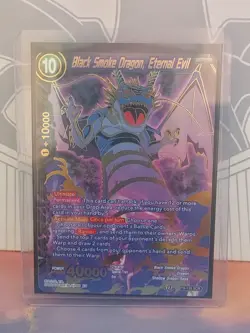 DBS Card Game Black Smoke Dragon, Eternal Evil SCR Universal Onslaught NEAR MINT - Image 5