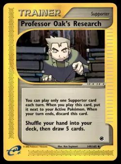 Professor Oak's Research 149/165 Expedition Pokemon Card WoTC E-Reader - Image 1