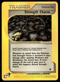Strength Charm 150/165 Expedition Pokemon Card WoTC E-Reader - Image 1
