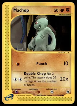 Machop 117/165 Expedition Pokemon Card WoTC E-Reader - Image 1