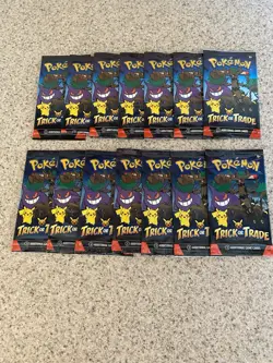 14 Pack Pokemon TCG Trick or Trade Booster Packs 2024 Halloween Card Lot Bundle - Image 1