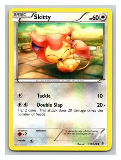 Skitty 113/149 - Pokemon Boundaries Crossed Common Card PP12 - Image 1