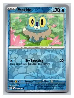 Pokemon TCG Froakie S&V Obsidian Flames 056/197 Reverse Holo Common Card PP14 - Image 1
