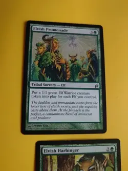 Elvish Promenade & Elvish Harbinger MTG 2 Card. Lorwyn. - Image 4