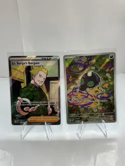 Lt Surge's Bargain 170/132 Mega Evolution Full Art Trainer Pokemon Card NM - Image 1
