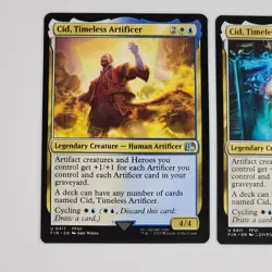 x2 Cid Timeless Artificer Regular 411 & 417 Final Fantasy MTG NM Magic Card Lot - Image 2