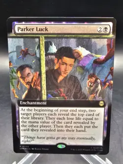 Parker Luck - Foil - Extended Art - Marvel's Spider-Man - NM-Mint - MTG - Image 1