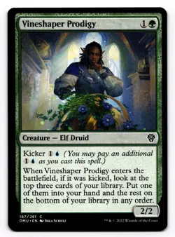 MTG Vineshaper Prodigy Dominaria United 187/281 Regular Common - Image 1