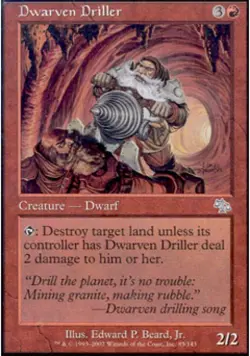 Dwarven Driller - Medium Play MTG Judgment - Image 1