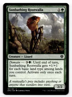 MTG Sunbathing Rootwalla Dominaria United 181/281 Regular Common - Image 1