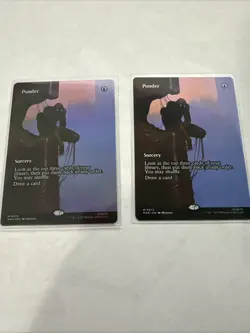 MTG Spider Man Ponder Borderless x 2, One Foil - Image 1
