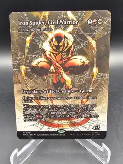 MTG Iron Spider, Civil Warrior Marvel Eternal-Legal: Alibou, Ancient Witness NM - Image 1