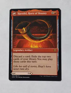 BIRGI, GOD OF STORYTELLING/HARNFEL, HORN OF BOUNTY - KALDGEIM - MINT - MTG - Image 2