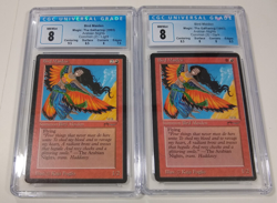 MTG 2x Bird Maiden Light and Dark Versions CGC 8 NM/Mint 1993 Arabian Nights - Image 1