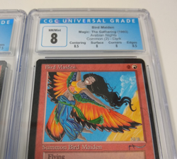 MTG 2x Bird Maiden Light and Dark Versions CGC 8 NM/Mint 1993 Arabian Nights - Image 4