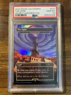 MTG✨THE SPIRE (Command Tower) Borderless/Ext Art FOIL✨SLD PSA 10 MINT RARE Land - Image 1