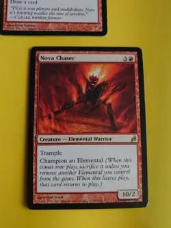 Nova Chaser Rare Elemental Warrior & Needle Drop MTG 2 Card. Lorwyn. - Image 2