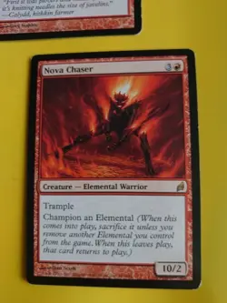 Nova Chaser Rare Elemental Warrior & Needle Drop MTG 2 Card. Lorwyn. - Image 3