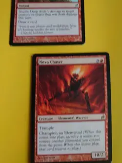 Nova Chaser Rare Elemental Warrior & Needle Drop MTG 2 Card. Lorwyn. - Image 5
