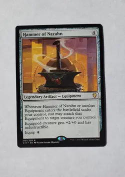 HAMMER OF NAZAHN - COMMANDER 2017 - MINT - MTG MAGIC THE GATHERING - Image 1