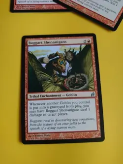 Boggart Shenanigans. Goblin Enchantment MTG Card. Lorwyn. - Image 2