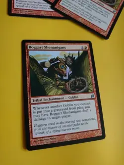 Boggart Shenanigans. Goblin Enchantment MTG Card. Lorwyn. - Image 3