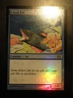 mtg magic Coral Eel FOIL ENGLISH 8 e th edition anguille des coraux - Image 1
