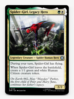 Spider-Girl, Legacy Hero [Marvel's Spider-Man] MTG Magic NM/M 🌳⚪ - Image 1