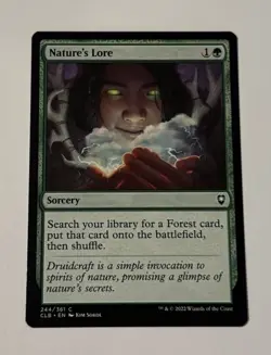 MTG Nature's Lore - Commander Legends Battle for Baldur's Gate NM - Image 1