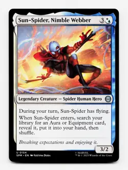 Sun-Spider, Nimble Webber [Marvel's Spider-Man] MTG Magic NM/M 💧💀 - Image 3