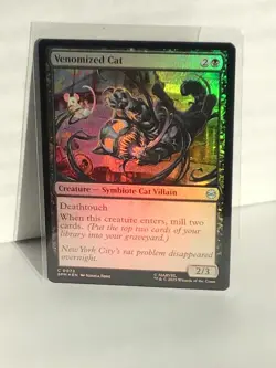 Venomized Cat - Foil #72 MTG Marvel's Spider-Man NP - Image 1