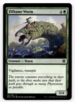 MTG Elfhame Wurm Dominaria United 161/281 Regular Common - Image 1
