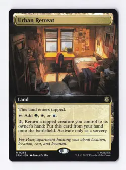 Urban Retreat (Extended Art) 0283 (R) MTG Marvel's Spider-Man (SPM) - Image 1