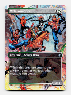 Web-Warriors (Borderless) - [Marvel's Spider-Man] MTG Magic NM/M 🌳⚪ - Image 1