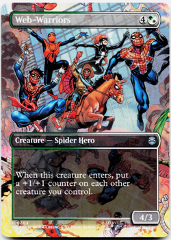Web-Warriors (Borderless) - [Marvel's Spider-Man] MTG Magic NM/M 🌳⚪ - Image 3