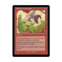 WOTC MtG Urza's Destiny Reckless Abandon (C) (Foil) NM - Image 1