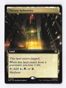 Oscorp Industries (Extended Art) 0282 (R) MTG Marvel's Spider-Man (SPM) - Image 1