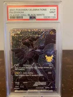 2021 Pokemon Celebrations Classic Collection 114 Zekrom Full Art PSA 9 - Image 1