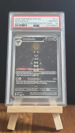 2025 POKEMON SVP PROMO 211 GOTHITELLE WHITE FLARE TECH STICKER COL PSA 10 - Image 1