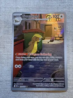 Pokemon TCG Gumshoos Illustration rare Mega Evolution ENG 153/132 Full Art Holo - Image 1