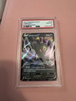 PSA 10 GEM MINT 2021 POKEMON SWSH EVOLVING SKIES #094 UMBREON V EVOLVING SKIES - Image 2