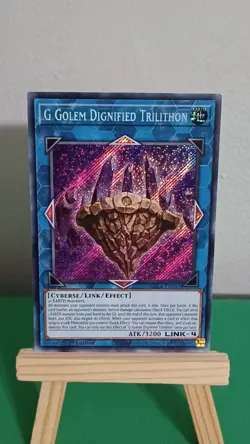 Yugioh G Golem Dignified Trilithon BLCR-EN045 Secret Rare Crystal Revenge - Image 2
