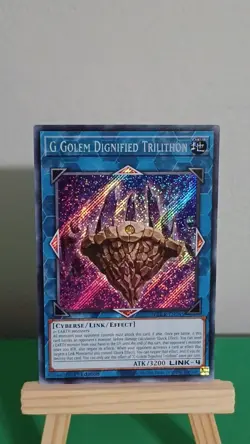 Yugioh G Golem Dignified Trilithon BLCR-EN045 Secret Rare Crystal Revenge - Image 3