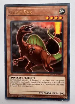 Yugioh! Giant Rex - MGED-EN055 - Rare - 1st Edition - Image 1