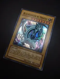 YUGIOH 2004 | BLUE-EYES WHITE DRAGON | SKE-DE001 | 1ST GERMAN | EXCELLENT - VG - Image 3