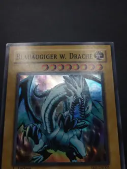 YUGIOH 2004 | BLUE-EYES WHITE DRAGON | SKE-DE001 | 1ST GERMAN | EXCELLENT - VG - Image 4
