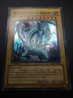 YUGIOH 2004 | BLUE-EYES WHITE DRAGON | SKE-DE001 | 1ST GERMAN | EXCELLENT - VG - Image 5