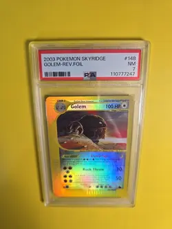 Golem 148/144 Reverse Holo Rare Skyridge Pokemon Card 2003 NM PSA 7 - Image 3
